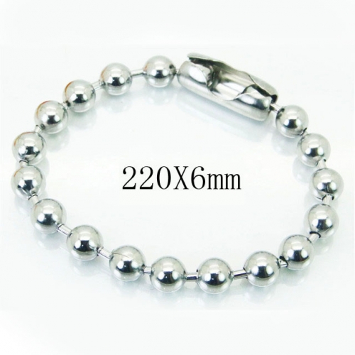 BC Wholesale Jewelry Stainless Steel 316L Beads Bracelets NO.#BC001B045