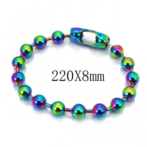 BC Wholesale Jewelry Stainless Steel 316L Beads Bracelets NO.#BC001B025