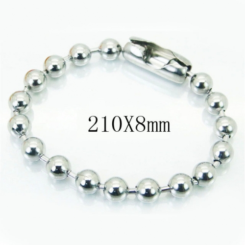 BC Wholesale Jewelry Stainless Steel 316L Beads Bracelets NO.#BC001B042