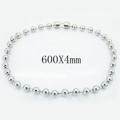 BC Wholesale Jewelry Stainless Steel 316L Cheap Beads Necklace NO.#BC001N150