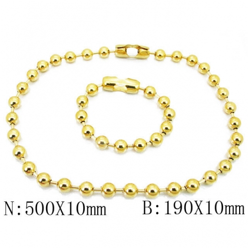 BC Wholesale Stainless Steel 316L Jewelry Necklace Bracelet Set NO.#BC001N168