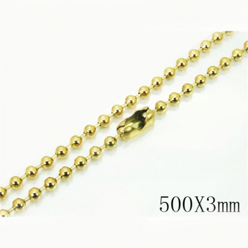 BC Wholesale Jewelry Stainless Steel 316L Cheap Beads Necklace NO.#BC001N185