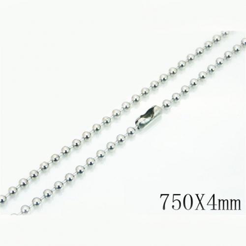 BC Wholesale Jewelry Stainless Steel 316L Cheap Beads Necklace NO.#BC001N193