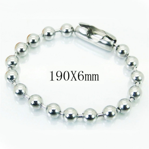 BC Wholesale Jewelry Stainless Steel 316L Beads Bracelets NO.#BC001B047