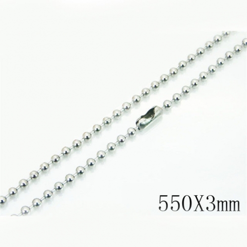 BC Wholesale Jewelry Stainless Steel 316L Cheap Beads Necklace NO.#BC001N202