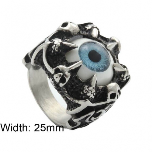 BC Wholesale Evil Eye Rings Jewelry Stainless Steel 316L Jewelry Rings NO.#SJ49R026