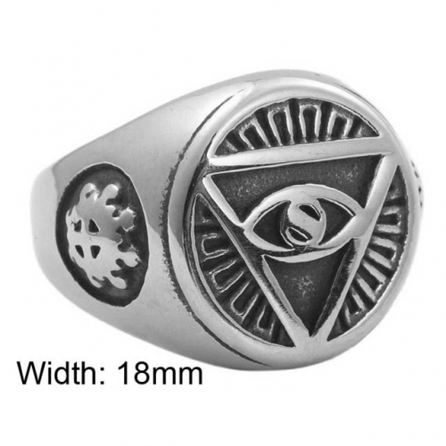 BC Wholesale Evil Eye Rings Jewelry Stainless Steel 316L Jewelry Rings NO.#SJ49R084