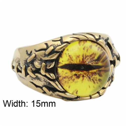 BC Wholesale Evil Eye Rings Jewelry Stainless Steel 316L Jewelry Rings NO.#SJ49R045