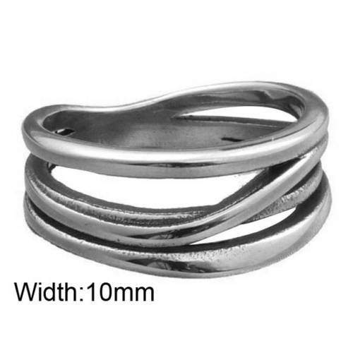 BC Wholesale Hollow Rings Stainless Steel 316L Jewelry Rings NO.#SJ49R702