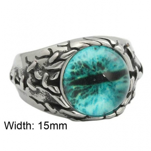 BC Wholesale Evil Eye Rings Jewelry Stainless Steel 316L Jewelry Rings NO.#SJ49R040