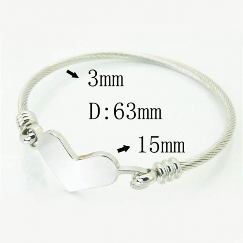 BC Wholesale Bangles Stainless Steel Jewelry Bangles NO.#BC58B0584LLQ