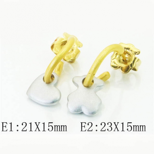 BC Earrings Jewelry Wholesale Stainless Steel 316L Earrings NO.#BC90E0332HKW