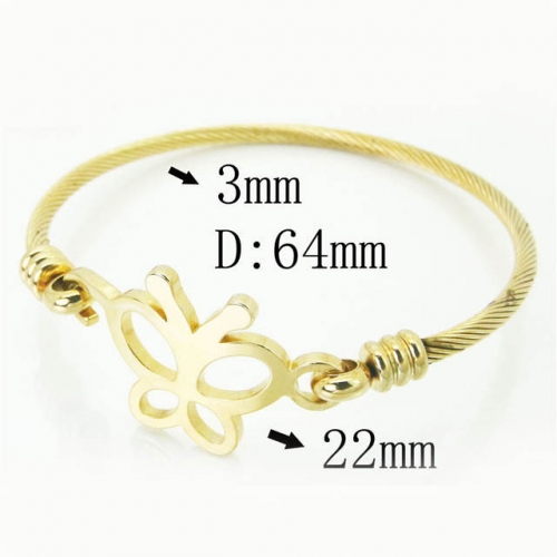 BC Wholesale Bangles Stainless Steel Jewelry Bangles NO.#BC58B0583MW