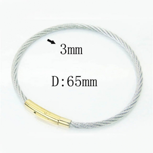 BC Wholesale Bangles Stainless Steel Jewelry Bangles NO.#BC51B0001HKE