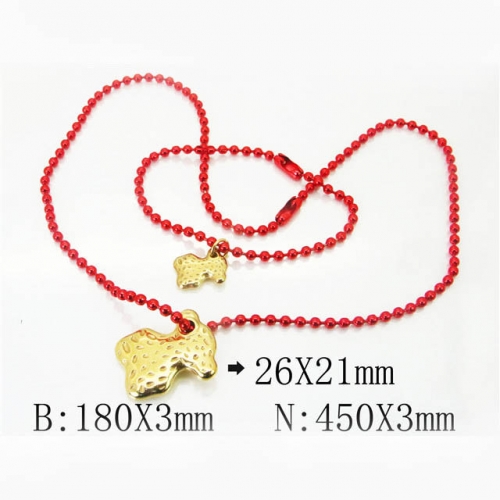 BC Wholesale Jewelry Set Stainless Steel 316L Necklace Bracelet Jewelry Set NO.#BC21S0290ILS