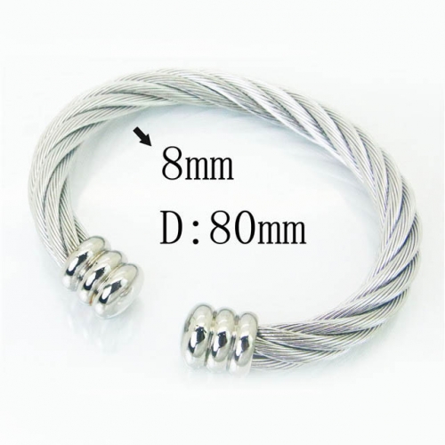 BC Wholesale Bangles Stainless Steel Jewelry Bangles NO.#BC51B0014IRR