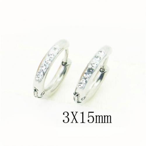 BC Earrings Jewelry Wholesale Stainless Steel 316L Earrings NO.#BC58E1626JE