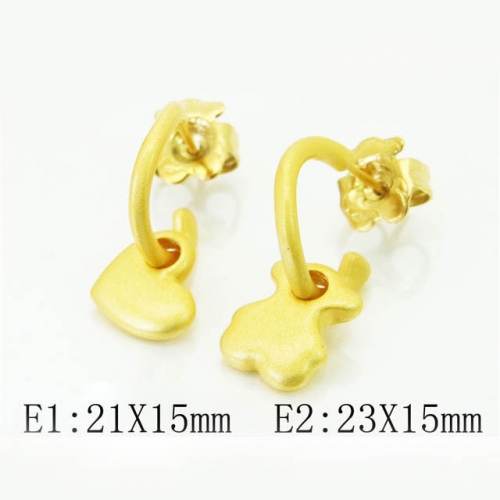 BC Earrings Jewelry Wholesale Stainless Steel 316L Earrings NO.#BC90E0333HLR