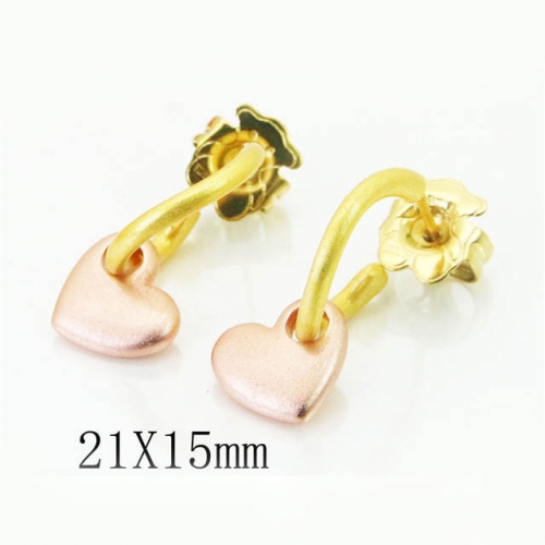 BC Earrings Jewelry Wholesale Stainless Steel 316L Earrings NO.#BC90E0328HLR