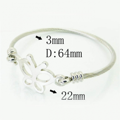 BC Wholesale Bangles Stainless Steel Jewelry Bangles NO.#BC58B0582LLS