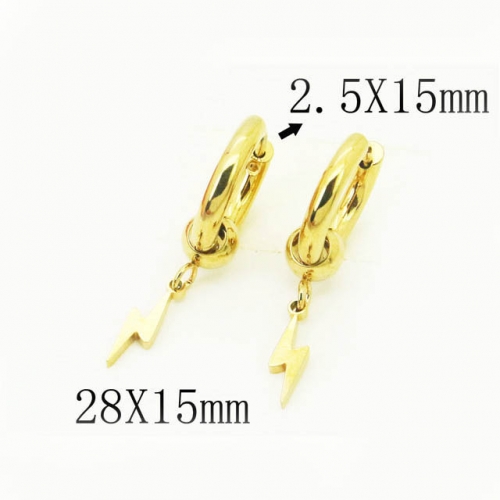 BC Earrings Jewelry Wholesale Stainless Steel 316L Earrings NO.#BC58E1621JLD