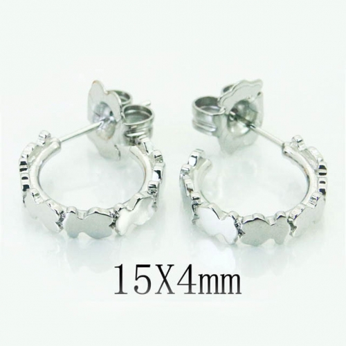 BC Earrings Jewelry Wholesale Stainless Steel 316L Earrings NO.#BC90E0320HIS