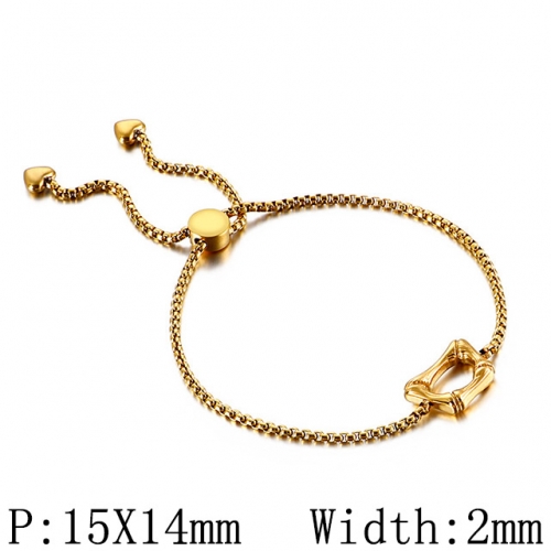 BC Wholesale Jewelry Stainless Steel 316L Jewelry Letter Bracelets NO.#SJ53B123971