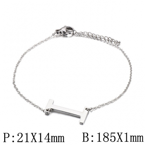 BC Wholesale Jewelry Stainless Steel 316L Jewelry Letter Bracelets NO.#SJ53B116128