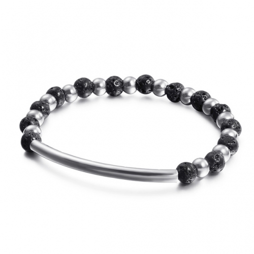 BC Wholesale Jewelry Stainless Steel 316L CZ Bead Bracelets NO.#SJ53B91319