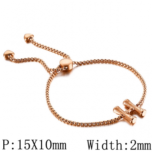 BC Wholesale Jewelry Stainless Steel 316L Jewelry Letter Bracelets NO.#SJ53B123949
