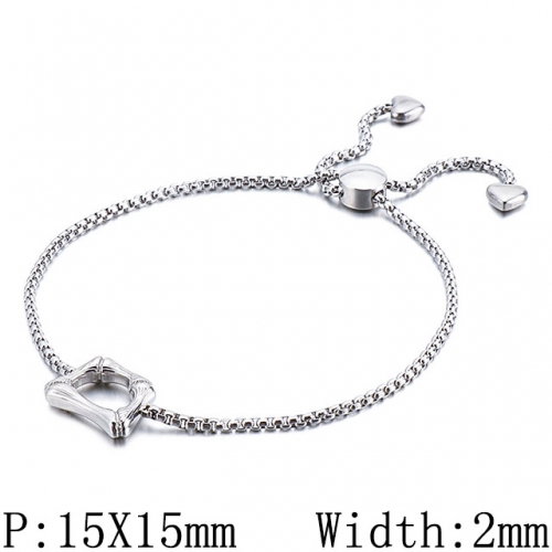BC Wholesale Jewelry Stainless Steel 316L Jewelry Letter Bracelets NO.#SJ53B123919