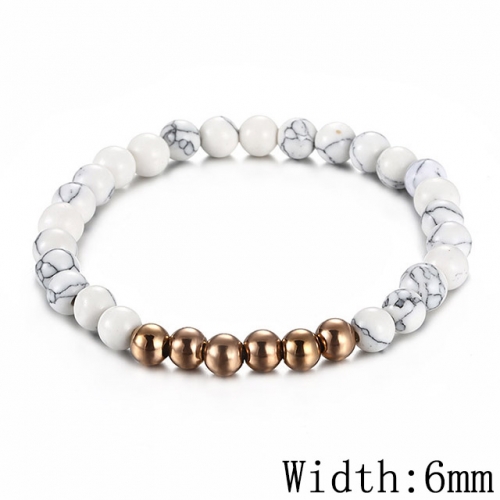 BC Wholesale Jewelry Stainless Steel 316L CZ Bead Bracelets NO.#SJ53B128833