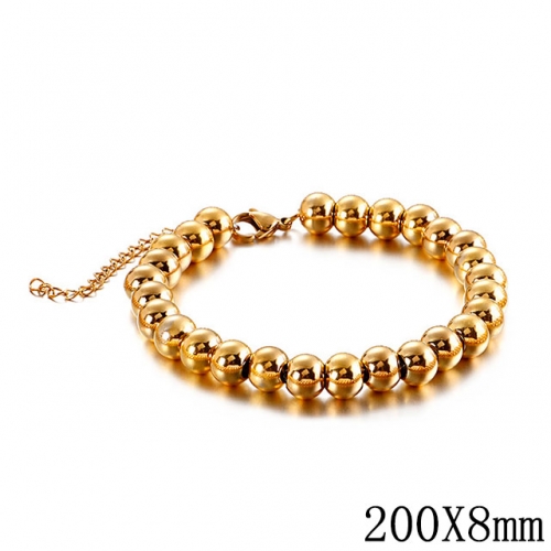 BC Wholesale Jewelry Steel Bead Bracelets Stainless Steel 316L Jewelry Bracelets NO.#SJ53B129460