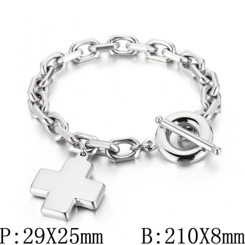 BC Wholesale Jewelry Stainless Steel 316L Jewelry Religion Bracelets NO.#SJ53B152762