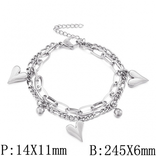 BC Wholesale Jewelry Stainless Steel 316L Jewelry Multi Layer Bracelets NO.#SJ53B150595