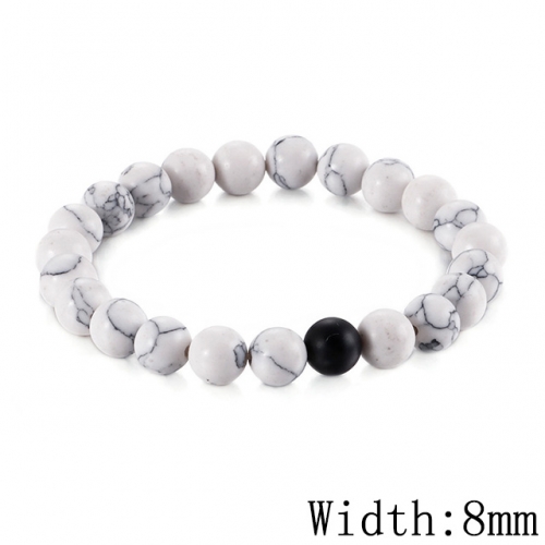 BC Wholesale Jewelry Stainless Steel 316L CZ Bead Bracelets NO.#SJ53B127537