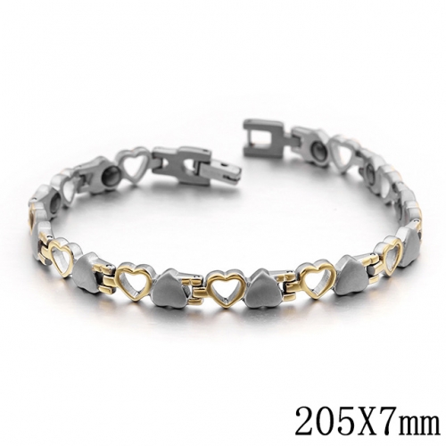 BC Wholesale Jewelry Stainless Steel 316L Jewelry Germanium Stone Bracelets NO.#SJ53B98899