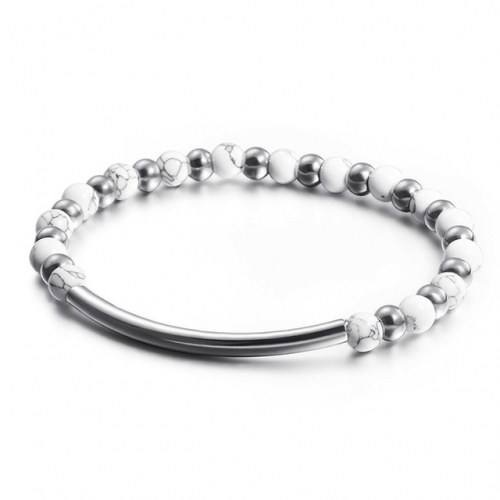 BC Wholesale Jewelry Stainless Steel 316L CZ Bead Bracelets NO.#SJ53BF91319
