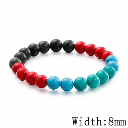 BC Wholesale Jewelry Stainless Steel 316L CZ Bead Bracelets NO.#SJ53B109605