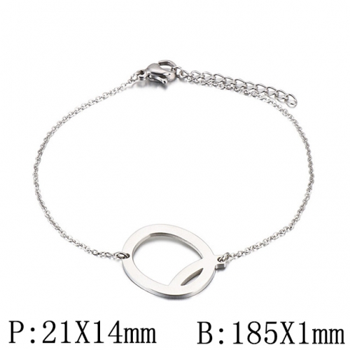 BC Wholesale Jewelry Stainless Steel 316L Jewelry Letter Bracelets NO.#SJ53B116115