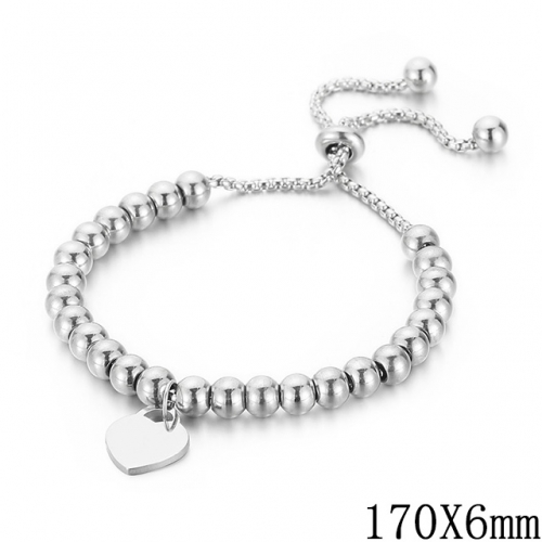 BC Wholesale Jewelry Steel Bead Bracelets Stainless Steel 316L Jewelry Bracelets NO.#SJ53B146941