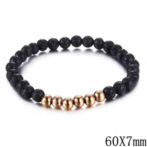 BC Wholesale Jewelry Stainless Steel 316L CZ Bead Bracelets NO.#SJ53B128823