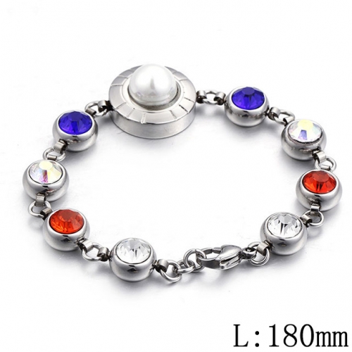 BC Wholesale Jewelry Stainless Steel 316L Jewelry Pearl & Shell Bracelets NO.#SJ53B83422