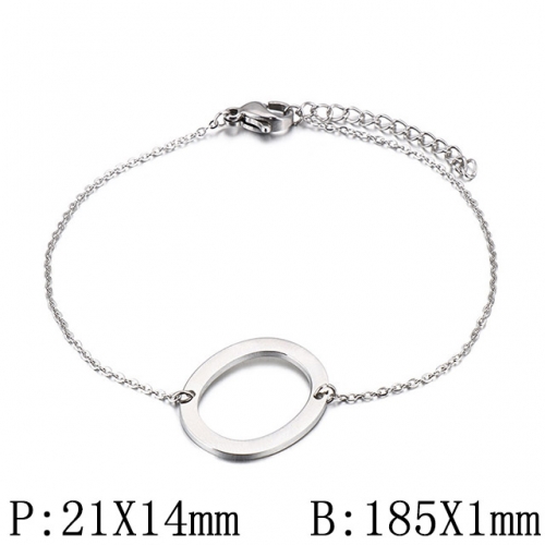 BC Wholesale Jewelry Stainless Steel 316L Jewelry Letter Bracelets NO.#SJ53B116120