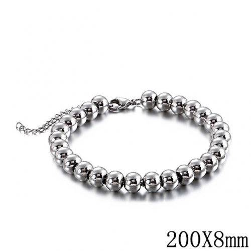 BC Wholesale Jewelry Steel Bead Bracelets Stainless Steel 316L Jewelry Bracelets NO.#SJ53B129461
