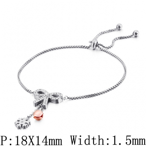 BC Wholesale Jewelry Stainless Steel 316L Jewelry Letter Bracelets NO.#SJ53B123874