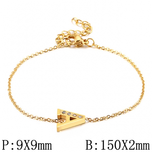 BC Wholesale Jewelry Stainless Steel 316L Jewelry Letter Bracelets NO.#SJ53B117678