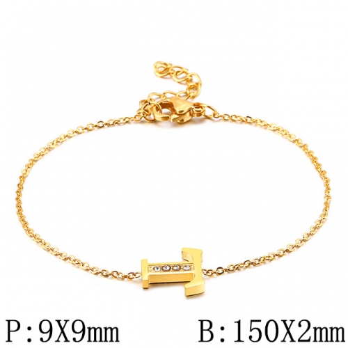 BC Wholesale Jewelry Stainless Steel 316L Jewelry Letter Bracelets NO.#SJ53B117716
