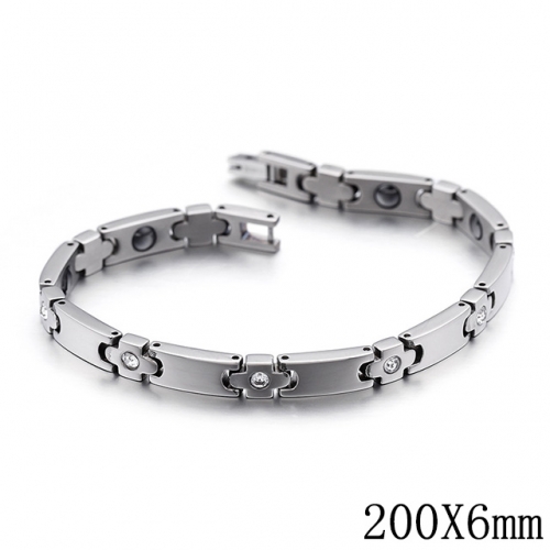 BC Wholesale Jewelry Stainless Steel 316L Jewelry Germanium Stone Bracelets NO.#SJ53B98894