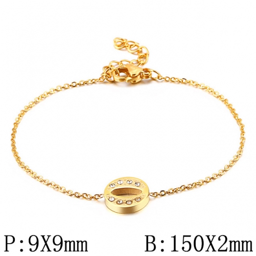 BC Wholesale Jewelry Stainless Steel 316L Jewelry Letter Bracelets NO.#SJ53B117706